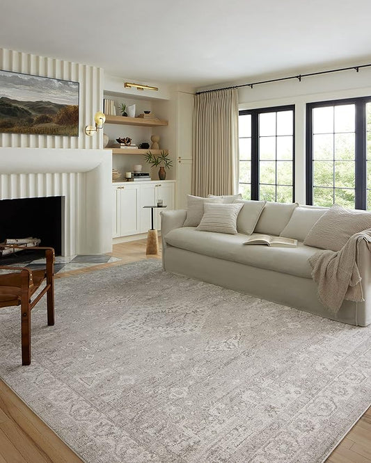 Loloi II Odette Silver/Ivory 9'-2" x 13' Area Rug