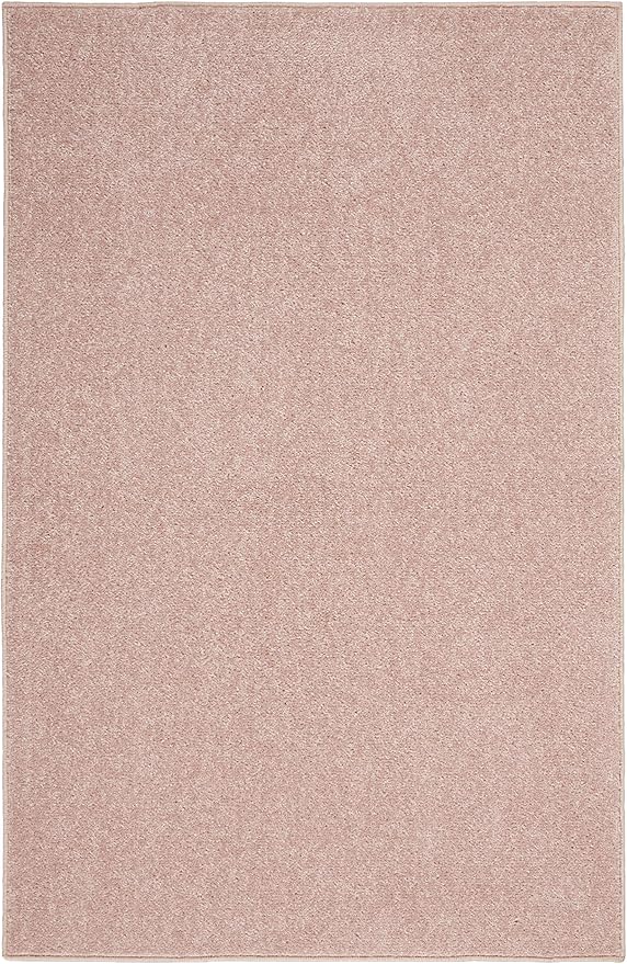 Nourison Essentials Indoor/Outdoor Pink 2' x 4' Area Rug, Easy Cleaning, Non Shedding, Bed Room, Living Room, Dining Room, Backyard, Deck, Patio (2x4)