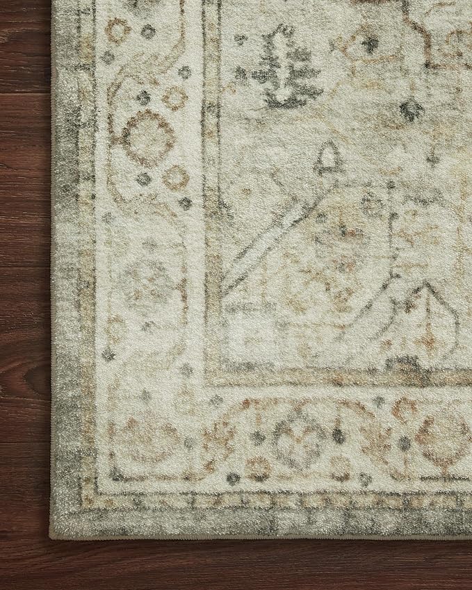 Loloi II Rosette Sage/Beige 2'-6" x 9'-9" Runner Rug