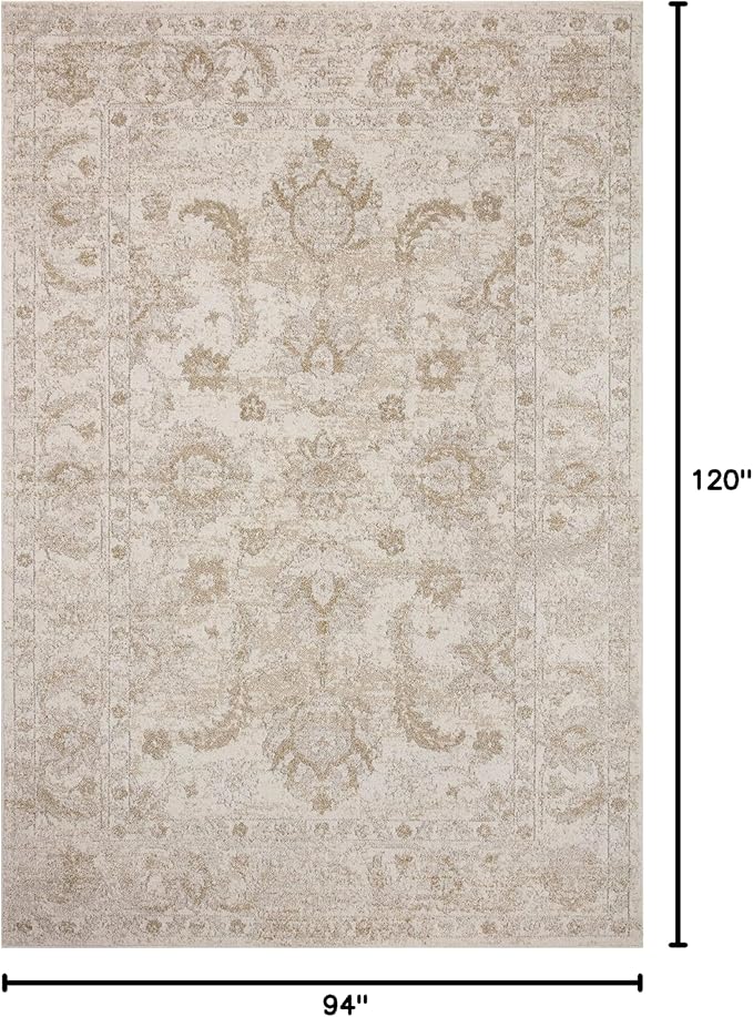 Loloi II Odette Collection ODT-03 Ivory/Beige 7'-10" x 10' Area Rug