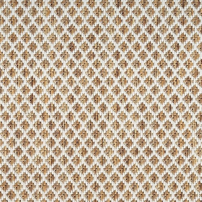 Nourison Courtyard Jute Ivory 2'2" x 8' Area Rug - Easy Clean, Non Shedding, Bed Room, Living Room, Dining Room, Kitchen (8' Runner)