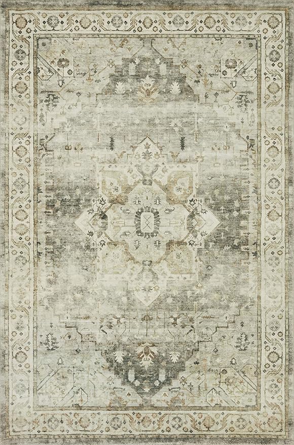Loloi II Rosette Sage/Beige 2'-6" x 9'-9" Runner Rug