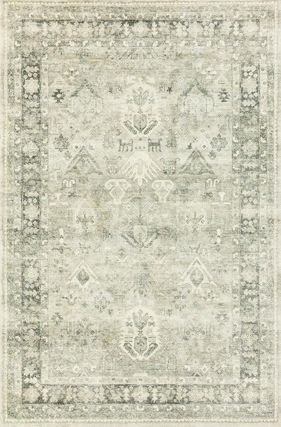 Loloi II Rosette Steel/Graphite 7'-6" x 9'-6" Area Rug