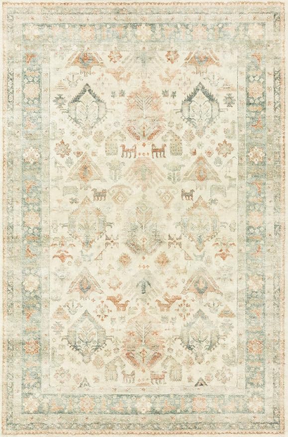Loloi II Rosette Beige/Multi 2'-2" x 3'-8" Accent Rug