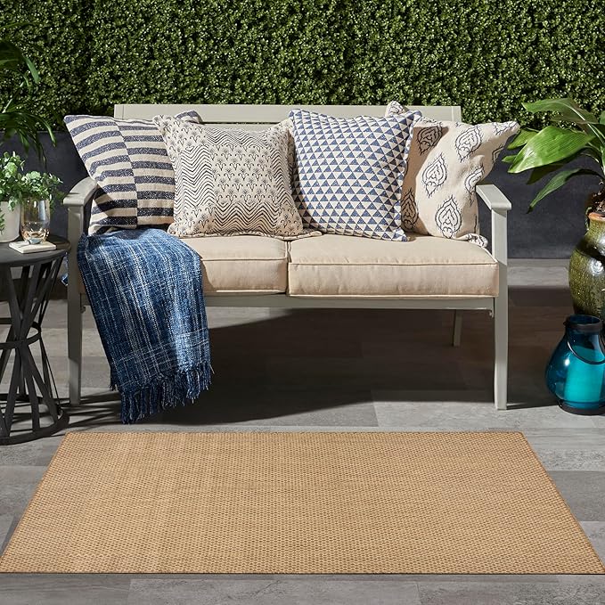 Nourison Courtyard 3' x 5' Jute Fabric Area Rug