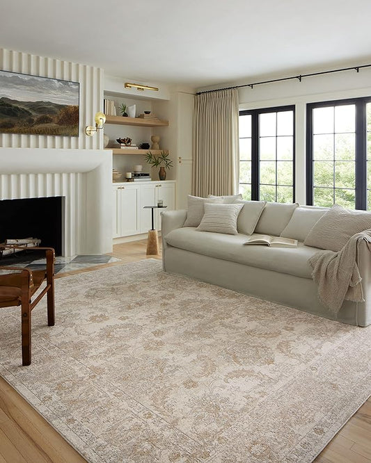 Loloi II Odette Ivory/Beige 9'-2" x 13' Area Rug
