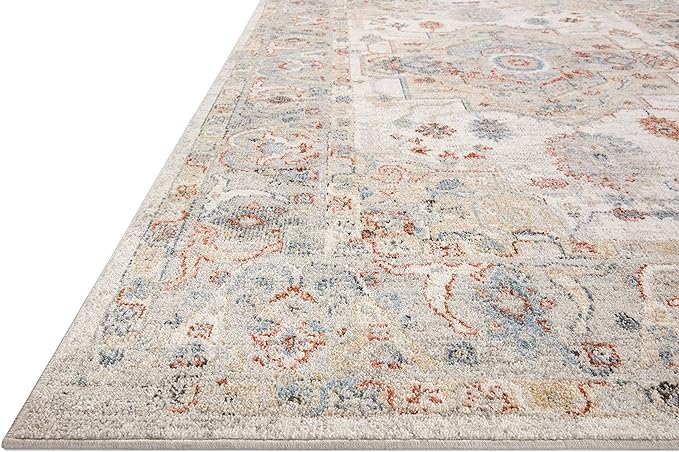 Loloi II Odette Collection ODT-09 Ivory/Multi 6'-7" x 9'-6" Area Rug