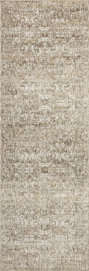 Loloi Amber Lewis Honora Collection HON-04 Bark/Dove 3'-9" x 5'-9" Accent Rug