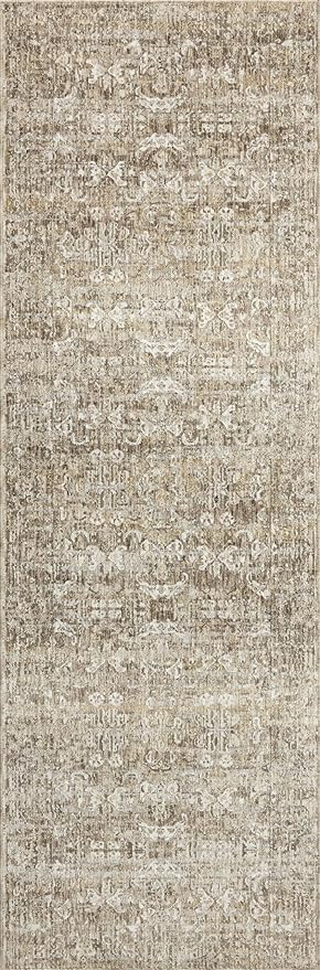Loloi Amber Lewis Honora Collection HON-04 Bark/Dove 2'-7" x 8'-0" Runner Rug