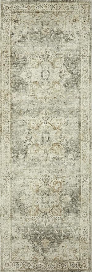 Loloi II Rosette Sage/Beige 2'-6" x 9'-9" Runner Rug
