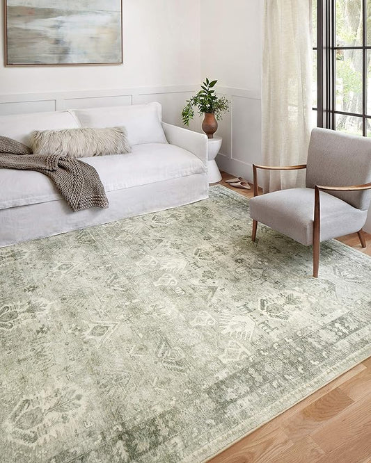 Loloi II Rosette Steel/Graphite 7'-6" x 9'-6" Area Rug