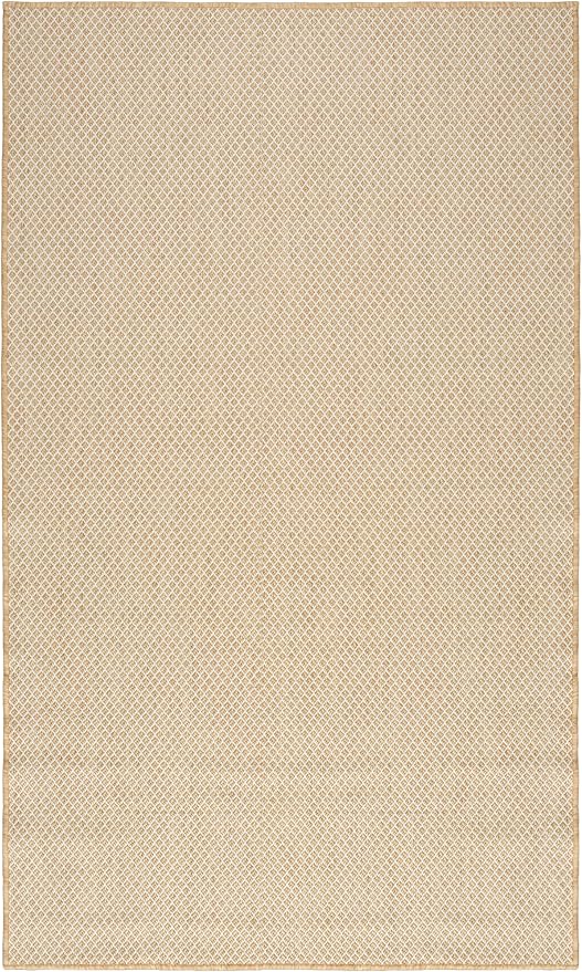 Nourison Courtyard Natural 2' x 3' Area Rug - Easy Clean, Non Shedding, Bed Room, Living Room, Dining Room, Kitchen (2' x 3')