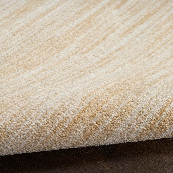 Nourison Essentials Indoor/Outdoor Ivory Gold 3' x 5' Area Rug, Easy Cleaning, Non Shedding, Bed Room, Living Room, Dining Room, Backyard, Deck, Patio (3x5)