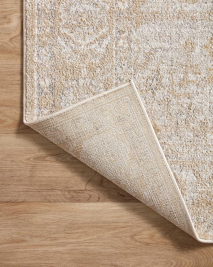 Loloi II Odette Collection ODT-05 Beige/Silver 2'-7" x 12'-0" Runner Rug