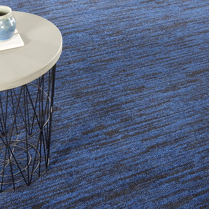 Nourison Essentials 7' x Square Midnight Blue Outdoor Indoor/Outdoor Rug