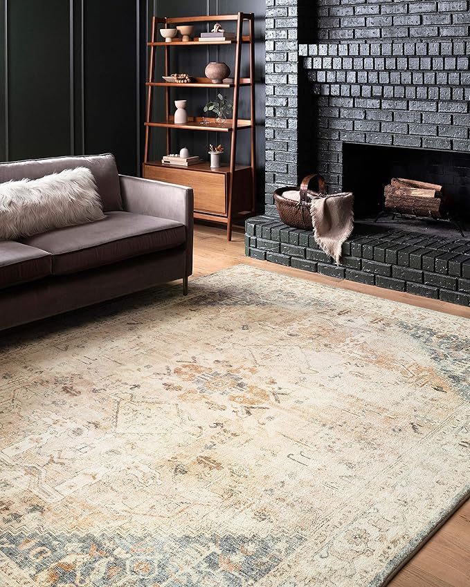 Loloi II Rosette Clay/Ivory 5'-0" x 7'-6" Area Rug