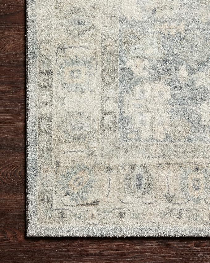 Loloi II Rosette Denim/Fog 5'-0" x 7'-6" Area Rug