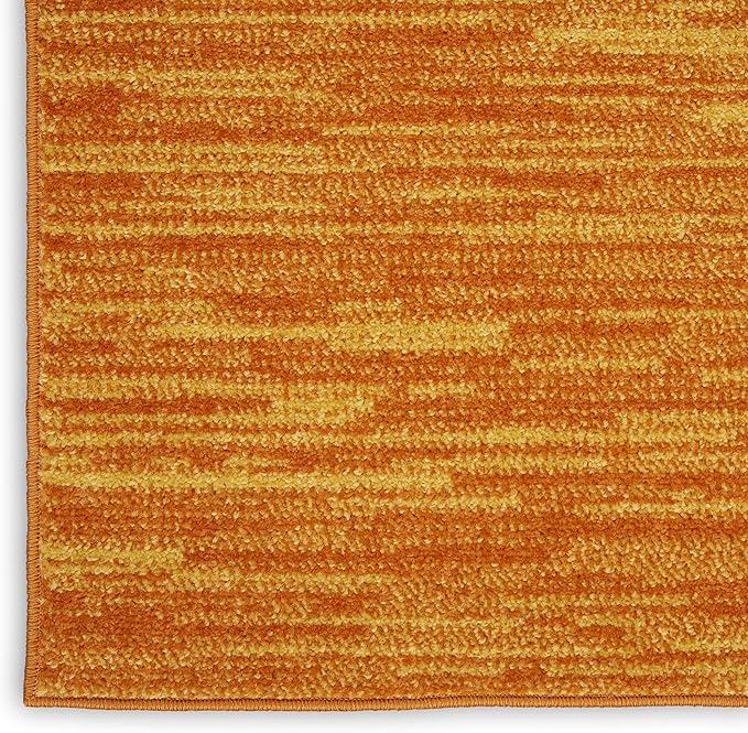Nourison Essentials Indoor/Outdoor Sunburst 2' x 6' Area Rug, Easy Cleaning, Non Shedding, Bed Room, Living Room, Dining Room, Backyard, Deck, Patio (2x6)