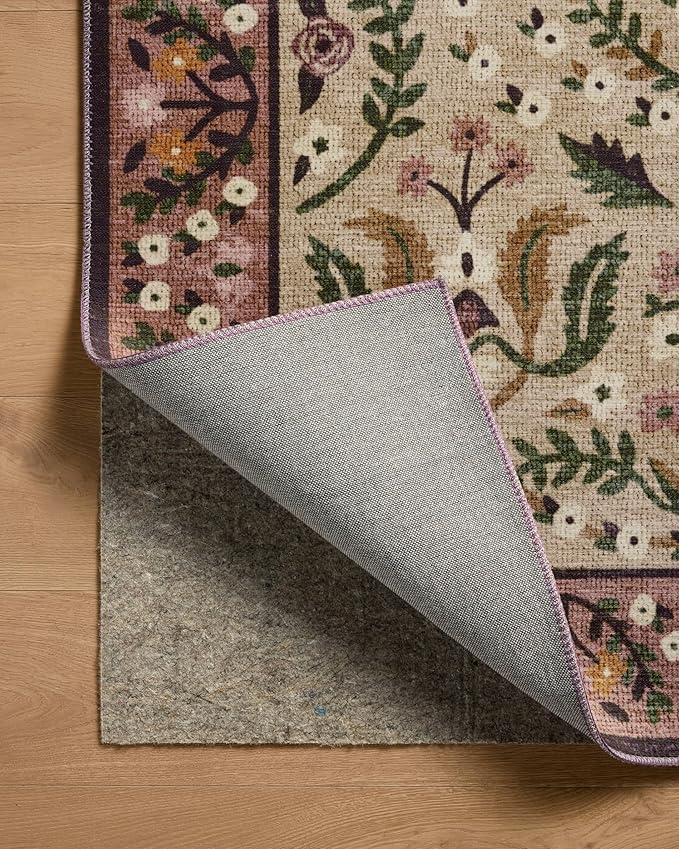 Loloi Rifle Paper Co. Canopy Collection CNP-03 Aubergine 6'-0" x 9'-0" Area Rug