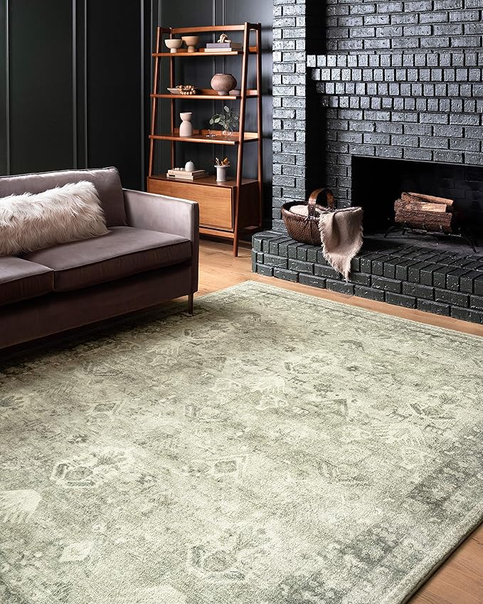 Loloi II Rosette Steel/Graphite 7'-6" x 9'-6" Area Rug